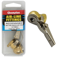 Champion - 1/4" FEMALE TYRE AIR CHUCK-CLIP TYPE | BTC5