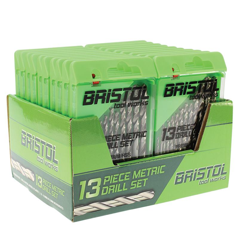 BRISTOL 13 Piece | Bristol Metric Drill Set 13