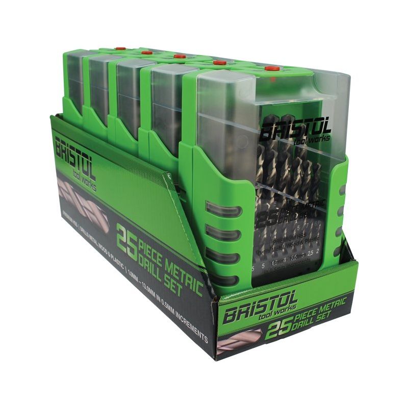 BRISTOL 25 Piece | Bristol Metric Drill Set 25