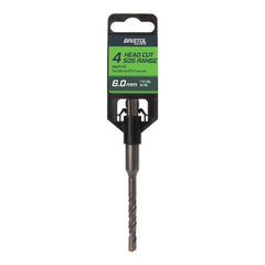 BRISTOL 6.0 x 110mm Bristol SDS Plus 4 Cutter Masonry Drill 6.0x110mm