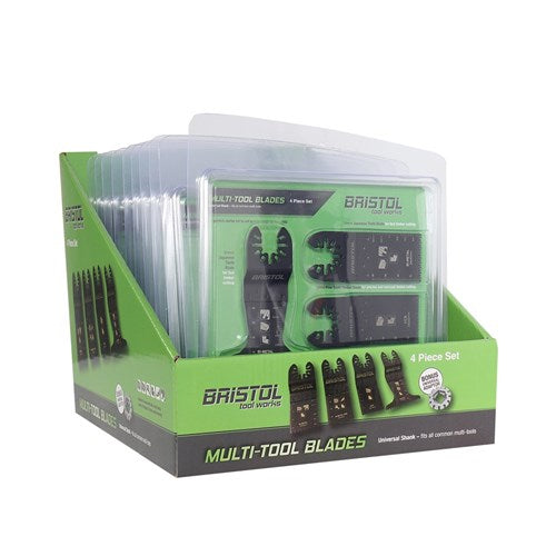 BRISTOL Bristol | 4 Piece Multitool Blade Set with Bonus Adaptor Bristol4