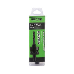 BRISTOL Bristol Large Arbor to suit 32-250mm Hole Saws with M2 HSS Pilot Drill Bristol