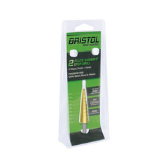 BRISTOL Bristol Step Drill Straight Flute 4-12mm, 9 Step, Carded Bristol