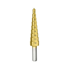 BRISTOL Bristol Step Drill Straight Flute 4-12mm, 9 Step, Carded Bristol
