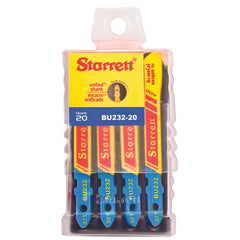 Starrett - Jig Saw Blades - Unified Shank 50mm x 7.5mm x 1mm x 32TPI Regular Tooth (20 | BU232-20