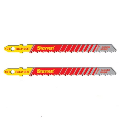 Starrett - Jig Saw Blades - Unified Shank 75mm X 10tpi - Multi (2 PACK) | BU310DT-2