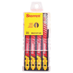 Starrett - Jig Saw Blades - Unified Shank 75mm x 7.5mm x 1.3mm x 10TPI GroundTooth (20 | BU310T-20