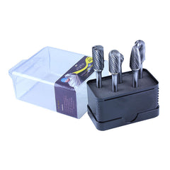 ALPHA 5 Pce Carbide Burr Set 1/2 with 1/4 Shank 5pce