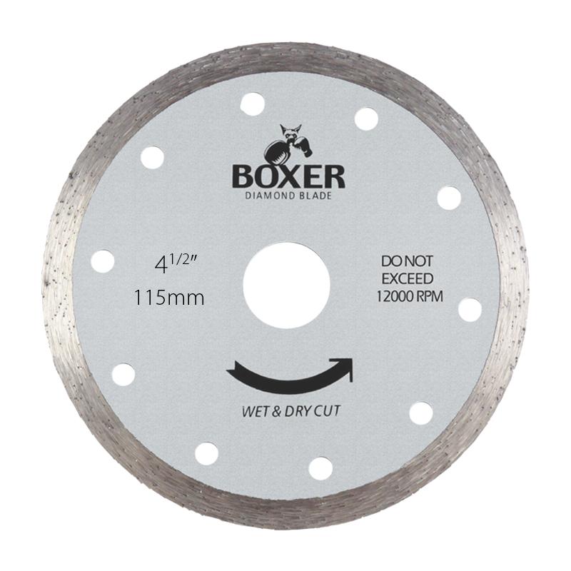 Austsaw/Boxer - 115mm (4.5in) Diamond Blade Boxer Continuous Rim - 22.2mm Bore - Continuous Austsaw/Boxer