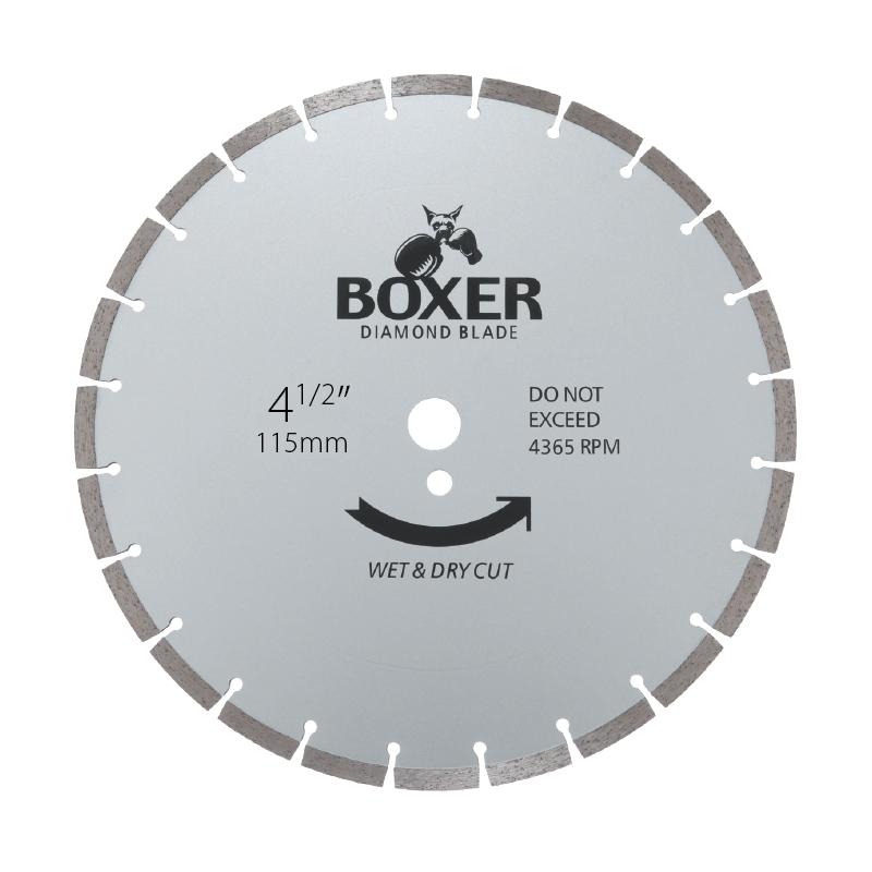 Austsaw/Boxer - 115mm (4.5in) Diamond Blade Boxer Segmented - 22.2mm Bore - Segmented Austsaw/Boxer