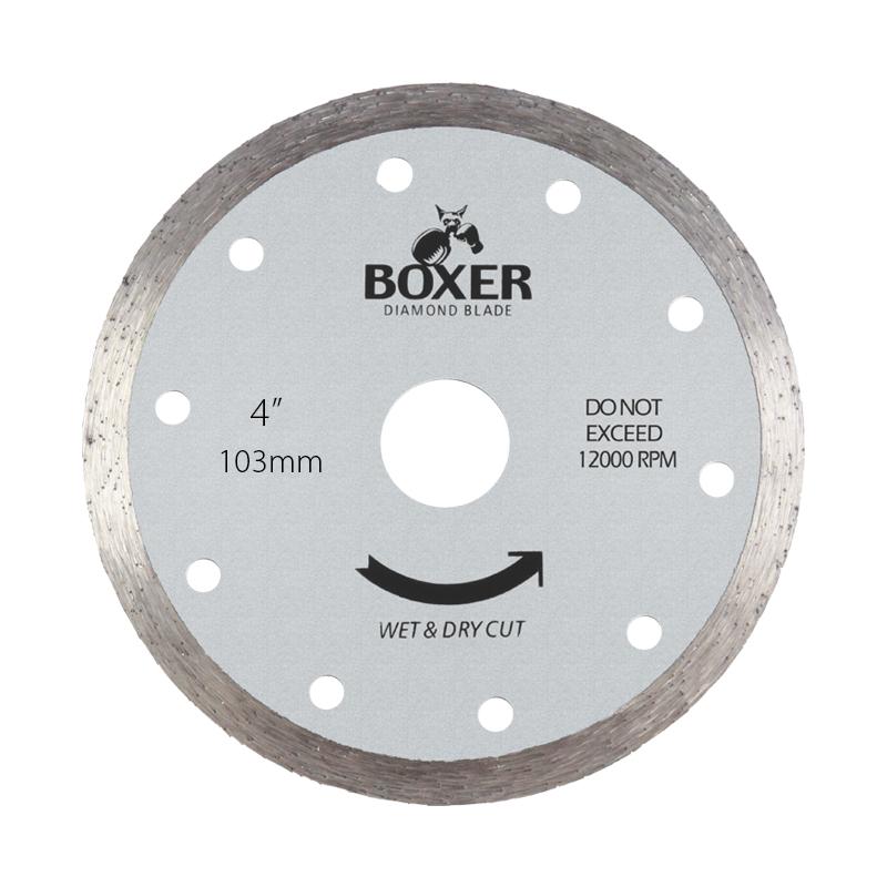Austsaw/Boxer - 103mm (4in) Diamond Blade Boxer Continuous Rim - 16mm Bore - Continuous Austsaw/Boxer