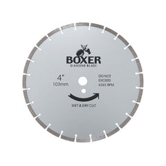 Austsaw/Boxer - 103mm (4in) Diamond Blade Boxer Segmented - 16mm Bore - Segmented Austsaw/Boxer
