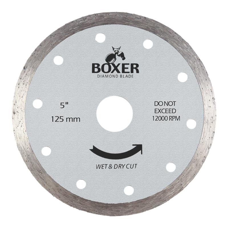 Austsaw/Boxer - 125mm (5in) Diamond Blade Boxer Continuous Rim - 22.2mm Bore - Continuous Austsaw/Boxer
