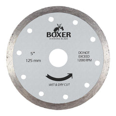 Austsaw/Boxer - 125mm (5in) Diamond Blade Boxer Continuous Rim - 22.2mm Bore - Continuous Austsaw/Boxer