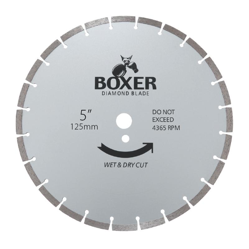 Austsaw/Boxer - 125mm (5in) Diamond Blade Boxer Segmented - 22.2mm Bore - Segmented Austsaw/Boxer