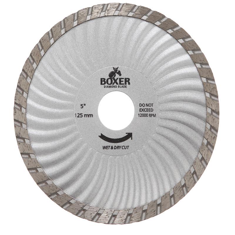 Austsaw/Boxer - 125mm (5in) Diamond Blade Boxer Super Turbo Wave - 22.2mm Bore - Super Turbo Austsaw/Boxer