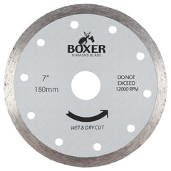 Austsaw/Boxer - 185mm (7in) Diamond Blade Boxer Continuous Rim - 22.2/20mm Bore - Continuous Austsaw/Boxer