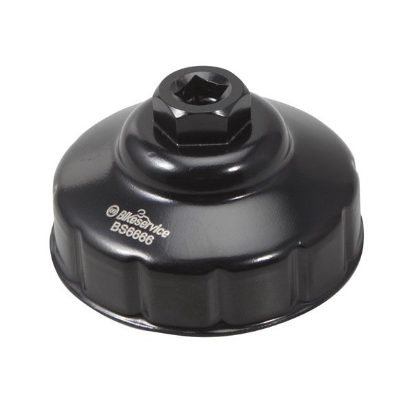 Bikeservice - Cup Oil Filter Wrench 76mm-12F | BS6666