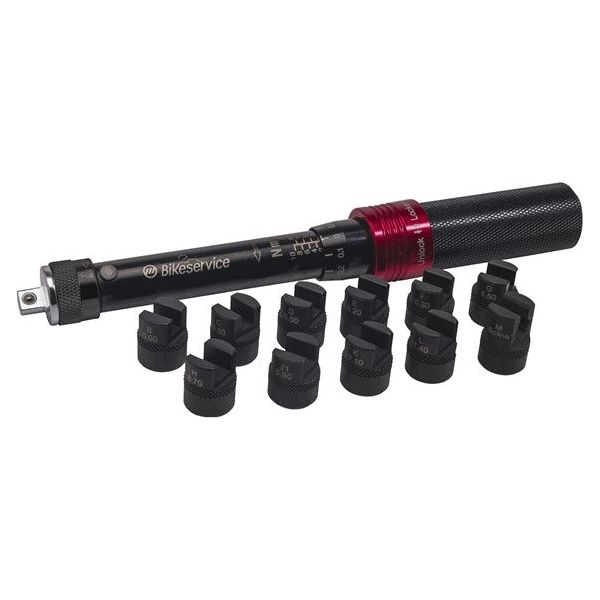 Bikeservice - Spoke Torque Wrench Set Steel (12pc) | BS70009