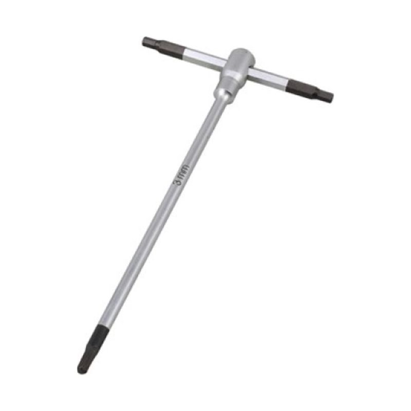 Bikeservice - T Handle Hex Wrench 3 x 125mm | BSG01685-03