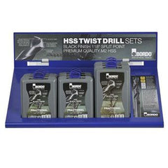Bordo -  Fractional Black Jobber Drill Set - Drillset Rack Merc | 2000-DS2