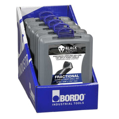 Bordo - 1/16-1/4" 13 Piece Black HSS Jobber Set ABS Case | 2000-F1