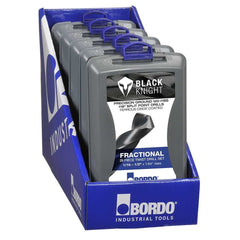 Bordo - 1/16-1/2" 29 Piece Black HSS Jobber Set ABS Case | 2000-F3