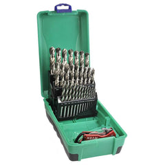 Bordo - "1/16-1/2"" 29 Piece Bright HSS Jobber Set Bonus Stubbie Folding Knife" | 2006-F3-C18