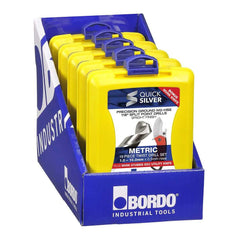 Bordo - 19 Piece Bright HSS Jobber Set Bonus Stubbie Folding Knife | 2007-M2-C18