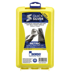 Bordo - 25 Piece Bright HSS Jobber Set in ABS Plastic Case | 2007-M3