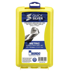 Bordo - 25 Piece Bright HSS Jobber Set in ABS Plastic Case | 2007-M3