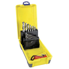 Bordo - 19 Piece Bright HSS Jobber Set Bonus Stubbie Folding Knife | 2007-M5-C18