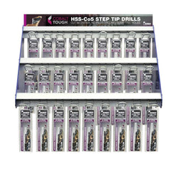 Bordo - Step Tip  HSS Cobalt Drill Merchandiser | 2012-D1