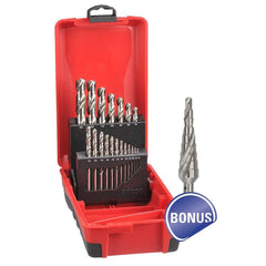 Bordo - 19 Pce - 1 - 13mm Delta Point Drill Set with bonus Step Dril | 2015-M5-SDM1