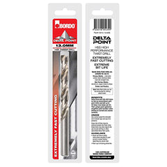 Bordo - 12.80mm Delta Point Bright Finish HSS Jobber Drill (pkt 5) | 2015-12.80