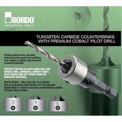 Bordo - 5/64 Cobalt Drill with TCT Countersink | 2202-5/64