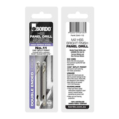 Bordo - No.11 Bright Double Ended Panel Drill - 2pk Clam | 2345-11S