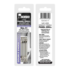Bordo - No.11 Bright Double Ended Panel Drill - 10pk Clam | 2345-11T