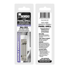 Bordo - No.20 Bright Double Ended Panel Drill - 10pk Clam | 2345-20T