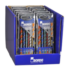 Bordo - 3 - 10mm 6pce Colour Flute TCT Masonry Set | 2532-S1