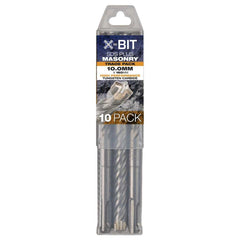 Bordo - 10 x 160mm SDS Plus X-Bit Masonry Drill Trade Pack | 2538-10.00X160TP