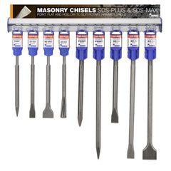 Bordo -  SDS Plus & SDS Max Chisel - Hangsell - 1 Tier Merchand | 2546-D1