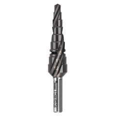 Bordo - 4-12 x 1mm Spiral Flute HSS Cobalt TiAlN Coated Step Drill | 2602-M1