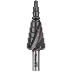 Bordo - 4-20 x 2mm Spiral Flute HSS Cobalt TiAlN Coated Step Drill | 2602-M2