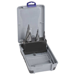 Bordo - 4-30mm 3 Pce Spiral Flute HSS Cobalt Step Drill Set | 2602-S1