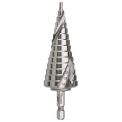 Bordo -  4-30 x 2mm Spiral Flute Hex Shank M2-HSS Step Drill | 2604-M3