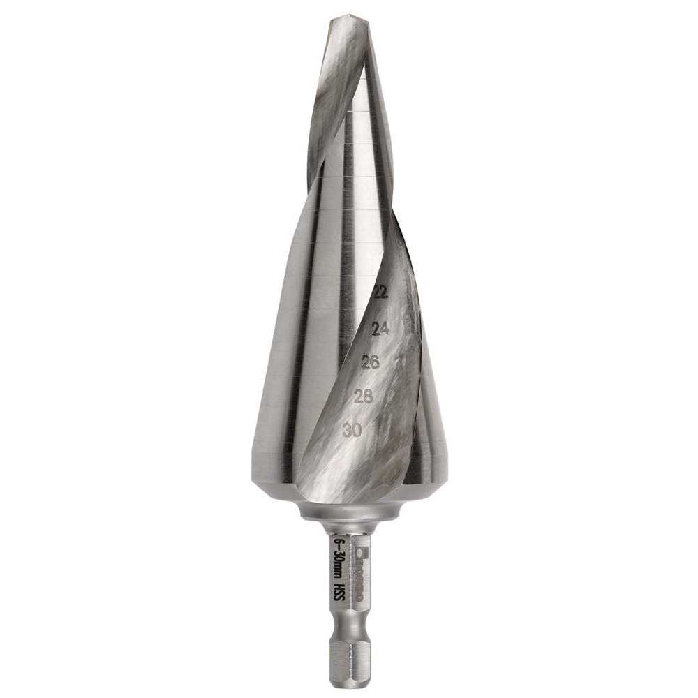Bordo - 6-30mm IMPACT Hex Shank M2-HSS Cone Drill | 2605-M3
