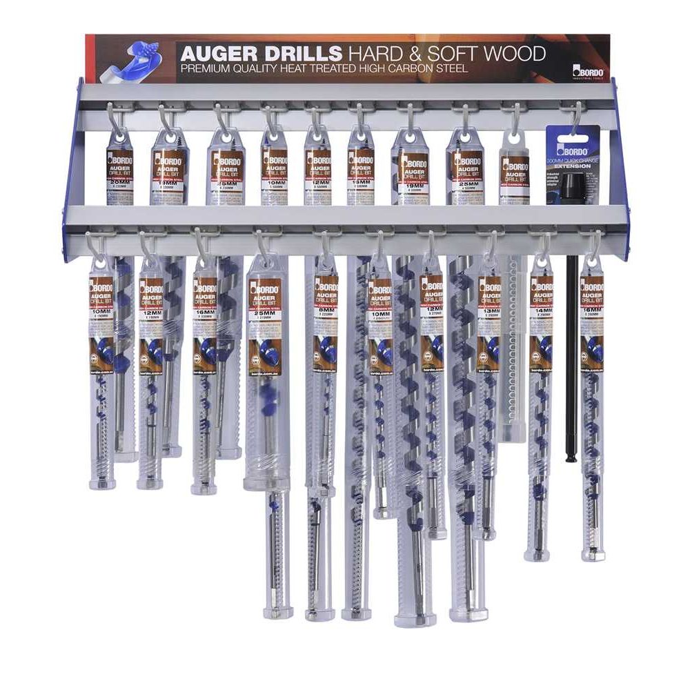 Bordo -  Solid Core Auger Bit  - Hangsell - 2 Tier Merchandiser | 2660-D1