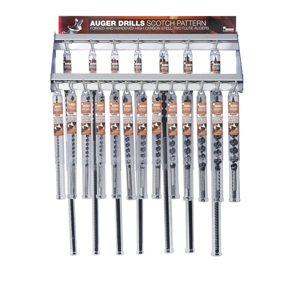 Bordo -  Scotch Pattern Auger Std And Long - Hangsell - 2 Tier  | 2664-D3