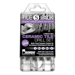 Bordo - 5-8mm 5 Pce TCT Ceramic Tile Drill Set | 2710-S1